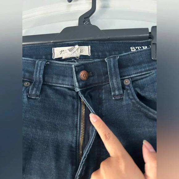 Madewell Men Straight Jeans in Paxson Dark Wash size 32 x 32 - Picture 11 of 16